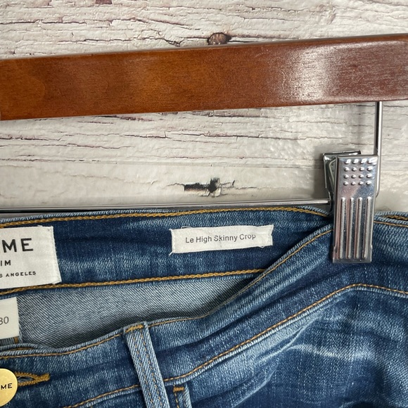 Frame le high skinny crop arenias size 30 jeans - Picture 7 of 9